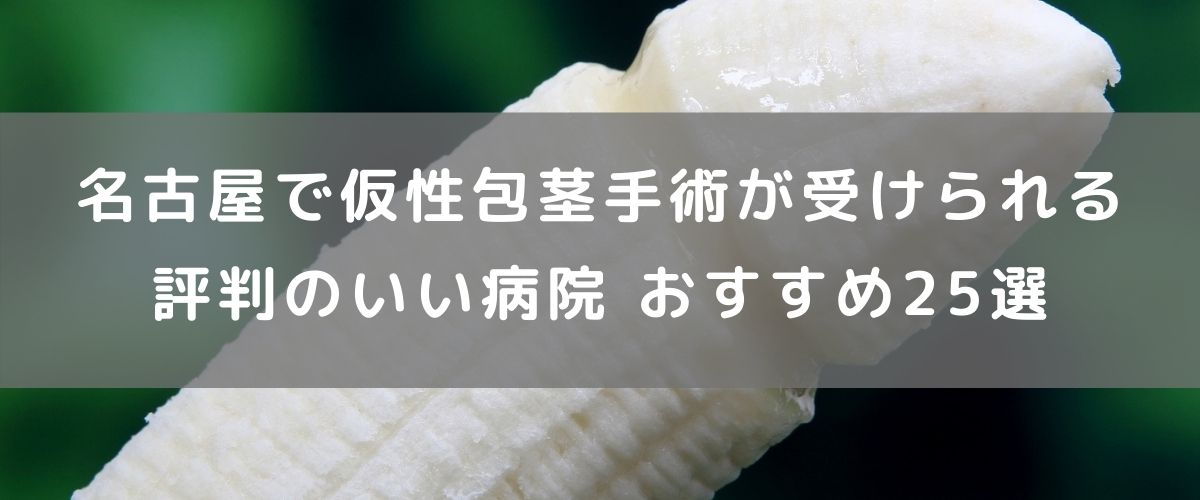 名古屋で仮性包茎手術が受けられる評判のいい病院 おすすめ22選 名古屋で仮性包茎手術が受けられる評判のいい病院 おすすめ25選
